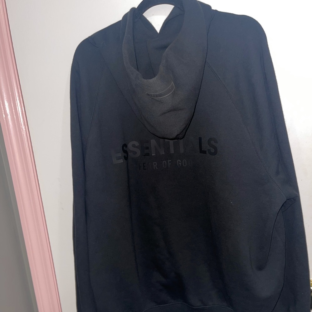 Fear of God Essential Black Hoodie